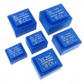 Trafo El-Kom 3,2VA 2x12V mavi RN138344 - 1