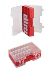 Setbox 844  44 Seyyar Bölmeli Çift Taraflı Kapaklı Organizer Kutu 310 x 310 x 37 mm - 1