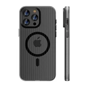 Peeq iPhone 15 Pro Max Line Magsafe Telefon Kılıfı - 5