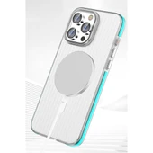 Peeq iPhone 15 Pro Max Line Magsafe Telefon Kılıfı - 12