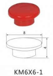 TACT KAPAK  KM6X6-1 Yuvarlak YEŞİL  6x6 TACT BUTONLAR İÇİN - 1