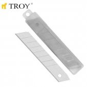 Troy 21610  Maket Bıçağı Yedeği  Küçük için 10 LU Paket - 1