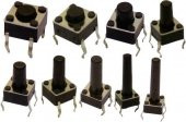 TACT  BUTON  6x6  Siyah 12 mm - 1