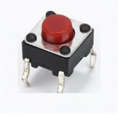 TACT  BUTON  6x6 Kırmızı 5 mm BH-62 - 1