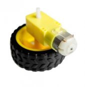 ARDUİNO ROBOT SMART CAR 3-6V DC MOTOR+TEKERLEK SETİ  (AU231) - 1