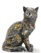 Steampunk Polyester Kedi Figürü Alk2455 - 1