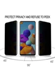 Samsung A21s Uyumlu Hayalet Ekran Gizli Tam Kaplayan Kırılmaz Cam Seramik Ekran Koruyucu Film - 2