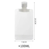 3 Adet 100ml Krem Şampuan Kabı Tekrar Kullanılabilir Set - 4