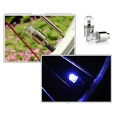 Işıklı Bisiklet Araba Sibop Kapağı 2 Adet - 1