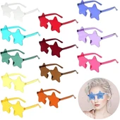 Yıldız Şekilli Çerçevesiz Parti Gözlüğü 6 Renk 6 Adet thumbnail 1