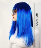 Mavi Renk Uzun Parti Peruğu thumbnail 2