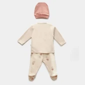 Ballery Princess 3'lü Zıbın Set  Bej-gül Kurusu - 2