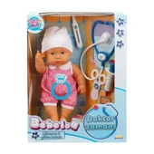30111 Bebelou Doktor Zamanı Sesli Bebek Seti 35 cm - - 1