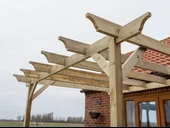 Veranda Ahşap Pergole Veranda 300x300 cm Kamelya p6 - 3