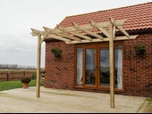 Veranda Ahşap Pergole Veranda 300x300 cm Kamelya p6 - 1