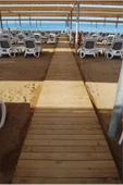 Sahil Yürüyüş yolu 200 cm Veranda yolu Ahşap Bahçe Yolu 708090100 cm Seçenekli - 1