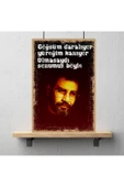 DURUSOY Ahşap Retro Mdf Poster , Komik Sözler , Duvar Yazıları , Manzara ,  Tarih , Edebiyat - Tbl0451 - 3