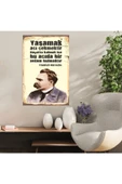 DURUSOY Ahşap Retro Mdf Poster , Komik Sözler , Duvar Yazıları , Manzara ,  Tarih , Edebiyat - Tbl0418 - 1