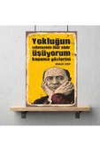 DURUSOY Ahşap Retro Mdf Poster , Komik Sözler , Duvar Yazıları , Manzara ,  Tarih , Edebiyat - Tbl0426 thumbnail 3