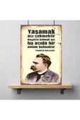DURUSOY Ahşap Retro Mdf Poster , Komik Sözler , Duvar Yazıları , Manzara ,  Tarih , Edebiyat - Tbl0418 - 3