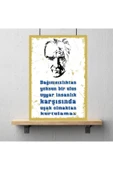 DURUSOY Ahşap Retro Mdf Poster , Komik Sözler , Duvar Yazıları , Manzara ,  Tarih , Edebiyat - Tbl0358 - 3