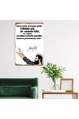 DURUSOY Ahşap Retro Mdf Poster , Komik Sözler , Duvar Yazıları , Manzara ,  Tarih , Edebiyat - Tbl0339 thumbnail 2