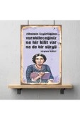 DURUSOY Ahşap Retro Mdf Poster , Komik Sözler , Duvar Yazıları , Manzara ,  Tarih , Edebiyat - Tbl0407 - 3