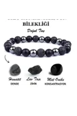 DURUSOY Hematit , Lav ve Onix Doğal Taşlı Bileklik - 1