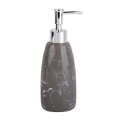 SIA 19G225-1B MERMER DESENLİ GRİ SIVI SABUNLUK 8X8X17CM 300ML - 1