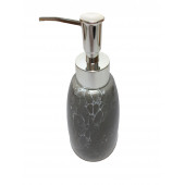 SIA 19G225-1B MERMER DESENLİ GRİ SIVI SABUNLUK 8X8X17CM 300ML - 2
