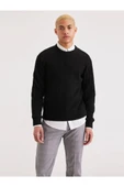 Dockers Minimalist Örgü Detaylı Erkek Uzun Kol Sweatshirt - 1