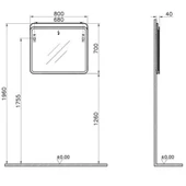 Vitra Sento Aydınlatmalı Ayna, 80 Cm, Açık Meşe 60890 - 2