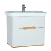 Vitra Sento Çift Çekmeceli Lavabo Dolabı, Ayaksız, 80 Cm, Mat Beyaz 60824 - 1