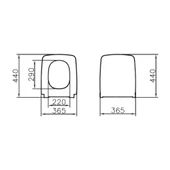 Vitra Metropole Slim Klozet Kapağı, Yavaş Kapanır, 122-003-009 - 3
