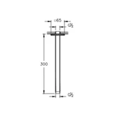 Vitra Suit Tavandan Dirsek (Uzun), Krom A45752 - 2