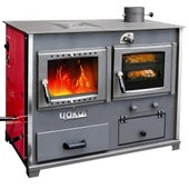 Yakar 401 Eşanjörlü 25kW Fırınlı Kat Kalorifer Sobası thumbnail 1