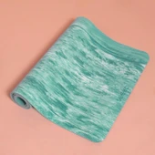Seeka Marble Yoga Mat - Yeşil (183cm x 68cm Eksta Geniş Ekstra Uzun) - 2