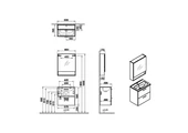 Vitra Mia Demonte Set, 60 Cm, Çekmeceli, (Lavabo Dolabı, Raflı-Dolaplı Ayna), Beyaz 66049 - 3