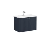 Vitra Root Groove Kapaklı Lavabo Dolabı 80 Cm Mat Lacivert (Yuvarlak Lavabo Dahil) 69294 thumbnail 1