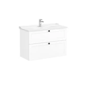 Vitra Root Classic Çift Çekmeceli Lavabo Dolabı 100 Cm Mat Beyaz (Klasik Lavabo Dahil) 68890 - 1