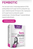 SUDA VİTAMİN PROBİOTİC FEM BİOTİC 30 VEGGİE KAPSÜL - 2