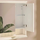 Vitra Valarte Dolaplı Ayna Led Aydınlatmalı, 80 Cm, Mat Fildişi 62233 thumbnail 2