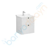 Vitra Root Classic Çift Çekmeceli Lavabo Dolabı 60 Cm Mat Açık Gri (Klasik Lavabo Dahil) 68849 - 1