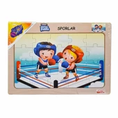 ONY-85-86-87-88 Ahşap Eğitici Puzzle Sporlar -Onyıl thumbnail 8