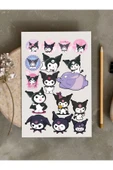 Sanrio Kuromi Anime Tasarım Stickers Çıkartma PYTKSTK175 thumbnail 1
