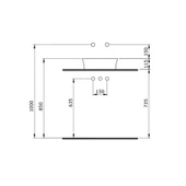 Bocchi Sottile Slim Line Tezgah Üstü Lavabo 38 cm Yuvarlak Mat Kaşmir 1478-011-0125 - 3