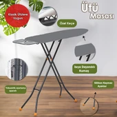 Perilla SBS15016-79 Alsu Orta Boy Ütü Masası Antrasit 30 x 97 cm thumbnail 1