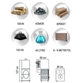 Yakar YS02 Boylersiz 16kW Majolik Kat Kalorifer Sobası - 2