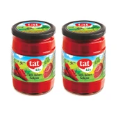 Tat Köy Tatlı Biber Salçası 550 gr Cam x 2 Adet - 1