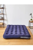 Proforce Çift Kişilik Şişme Yatak ve Elektrikli Hava Pompası Inflatable Flocked Air Bed Camping Pillow 138X185X13CM - 1